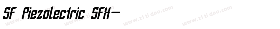 SF Piezolectric SFX字体转换